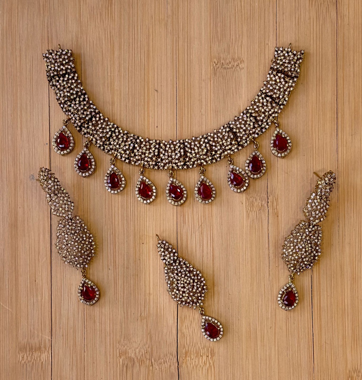 RP Necklace with Earring and Teeka in standard quality