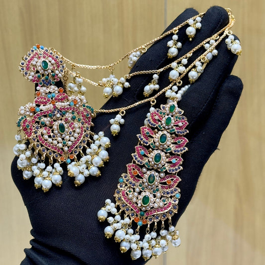 Noratan Sahara earings and teeka