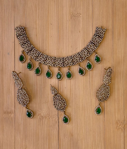 RP Necklace with Earring and Teeka in standard quality